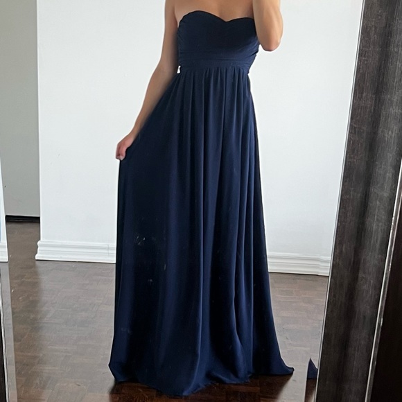 Formal Dress - Navy Blue - Picture 3 of 5
